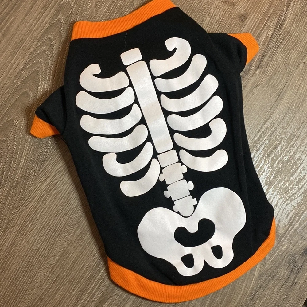 Halloween Skeleton Dog Shirt